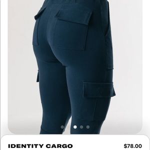 Alphalete Identity cargo joggers blue